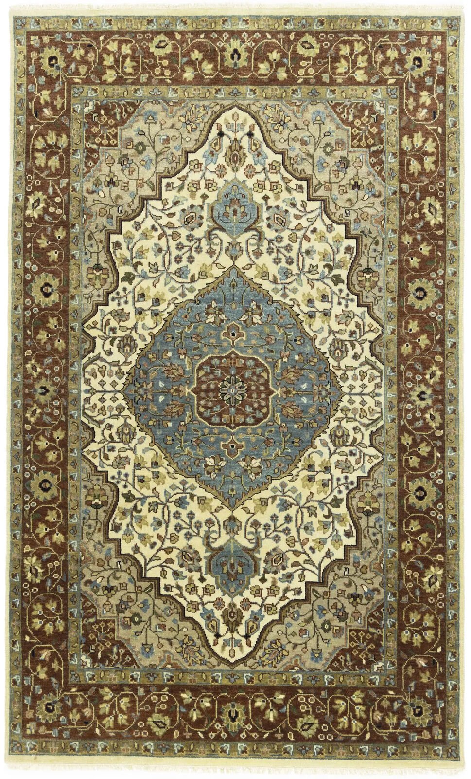5X8 Ft Handmade Heriz Serapi Oriental Rug Classic