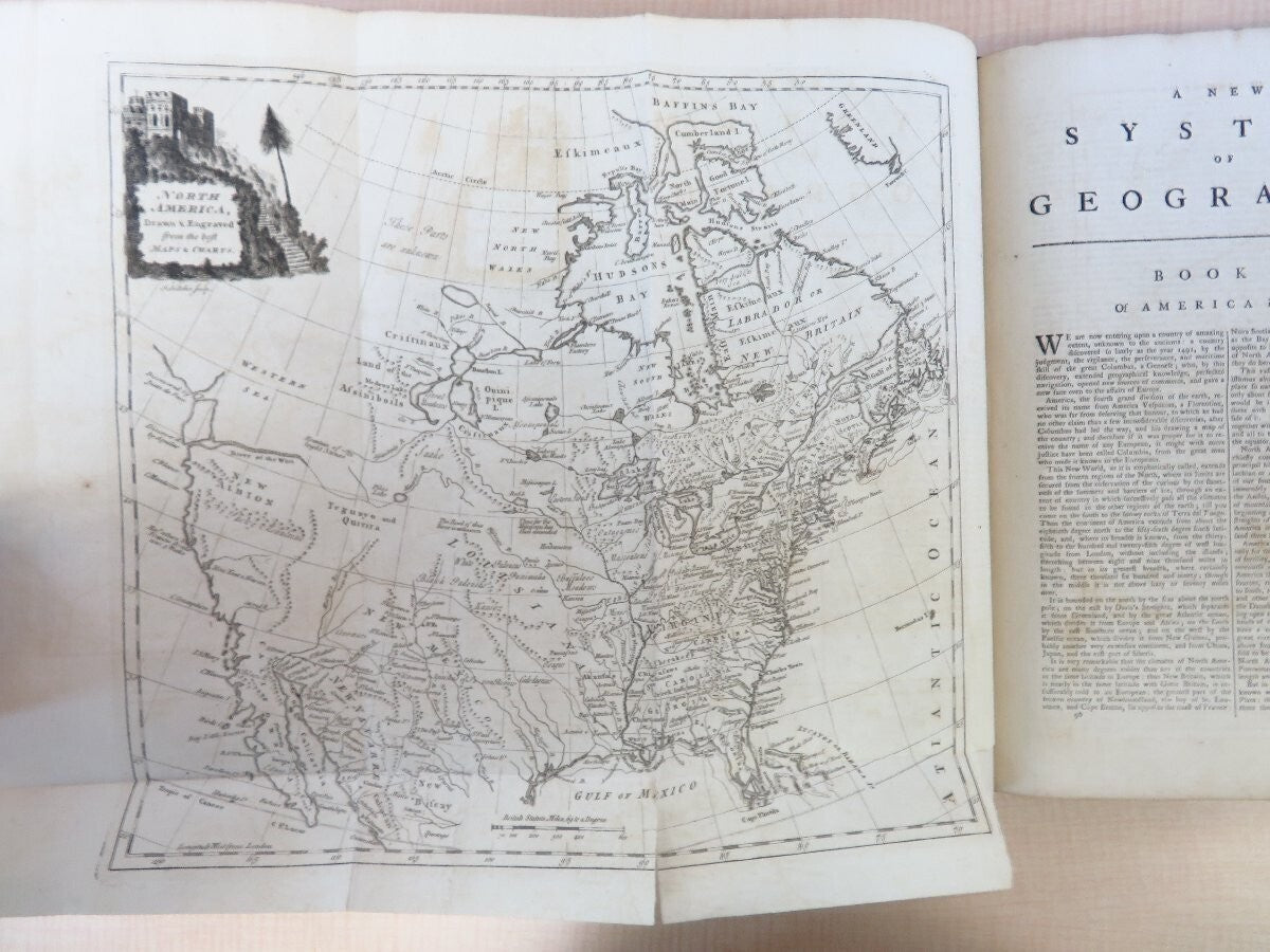 'A New System Of Geography' By Daniel Fenning & Joseph Colly 1773 London Map