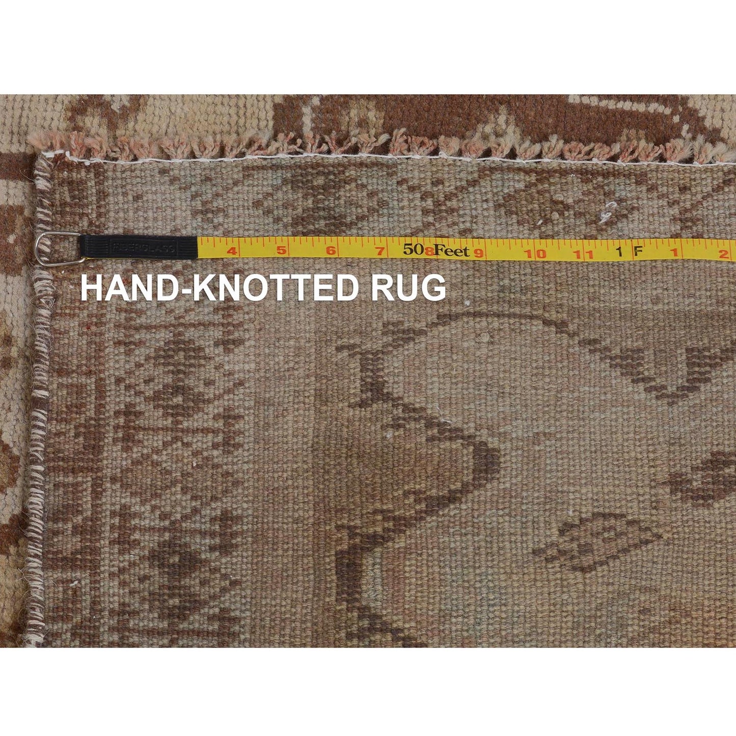 5'X7'5" Earth Tones Vintage Farsian Sheeraz Wool Handknotted Oriental Rug