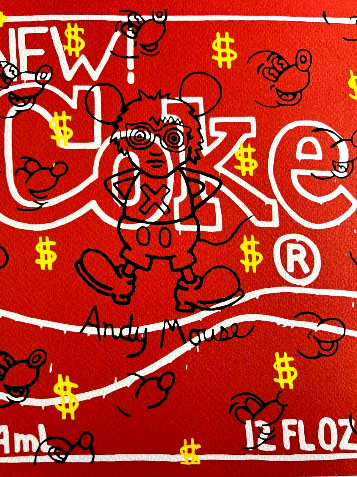 Keith Haring Lithograph From An Signed Numbered Coa Painting