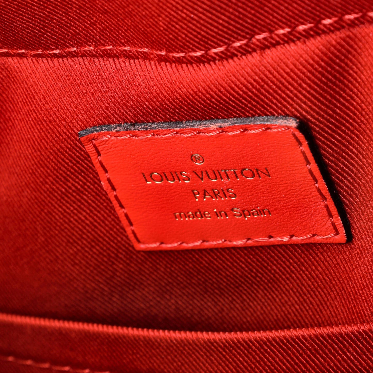 Louis Vuitton Saintonge Handbag Monogram Canvas With Leather