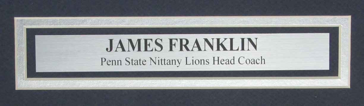 James Franklin Penn State Signed/Inscribed 16X20 Photo Framed Jsa 164007