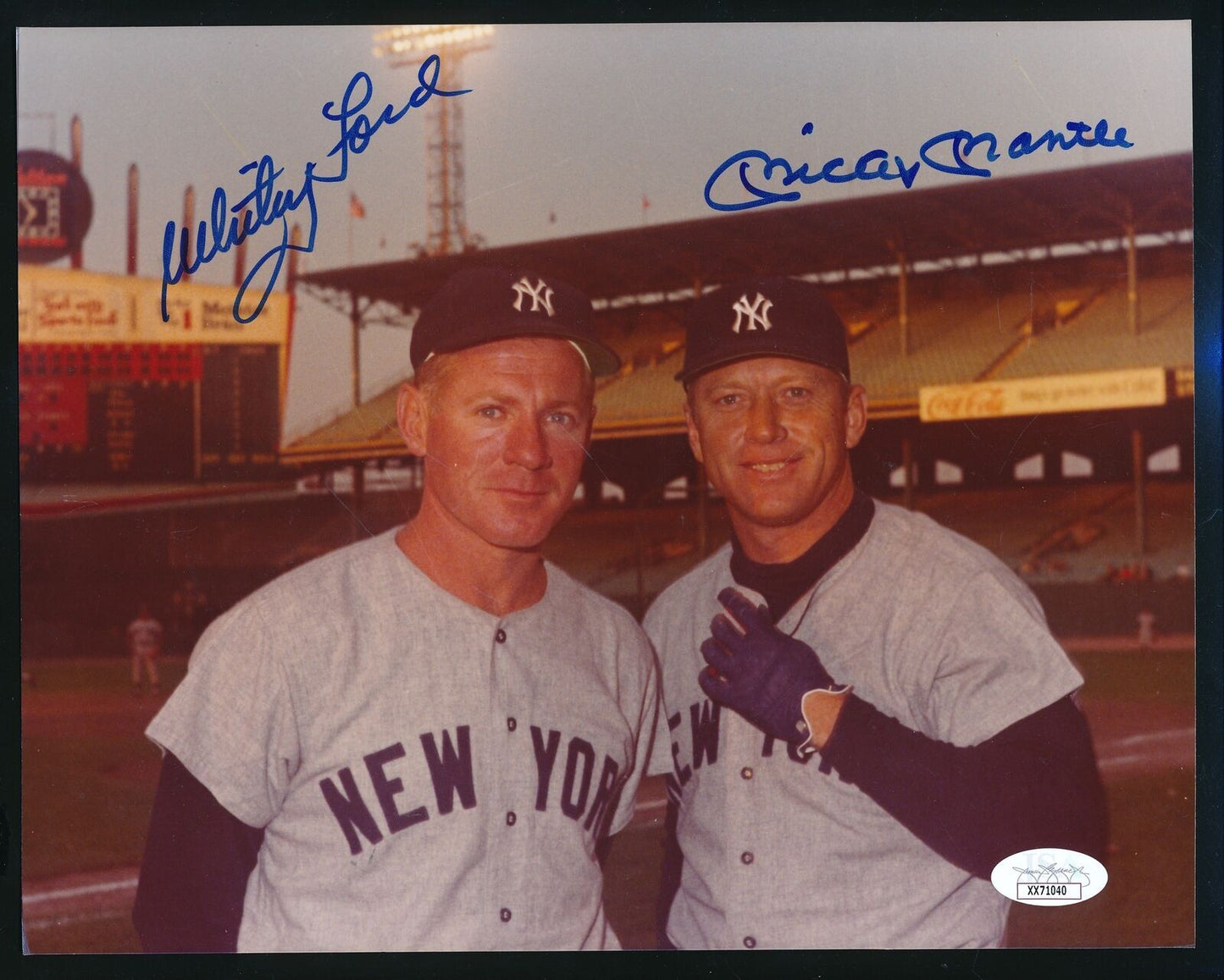 Mickey Mantle/Whitey Ford Hof Dual-Autographed
