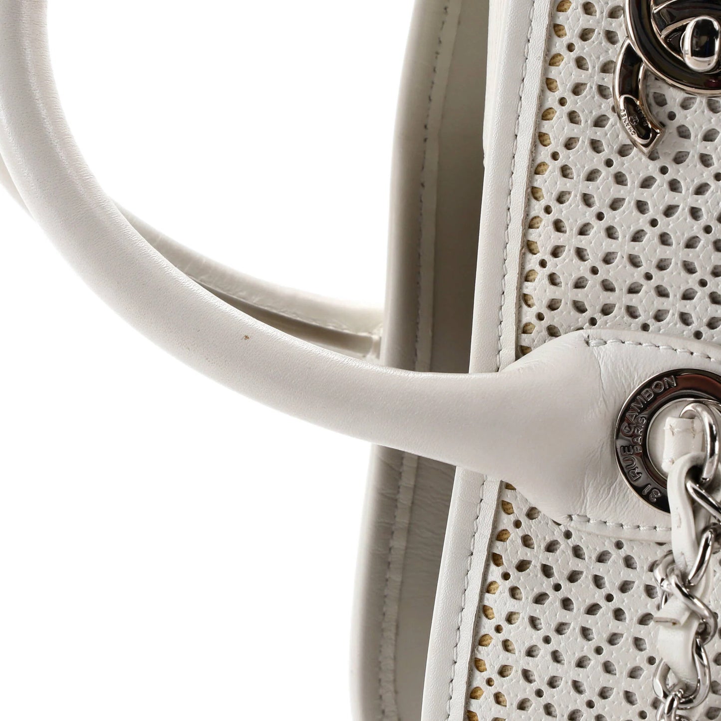 Chanel Up In The Air Convertible Tote Perforated Leather