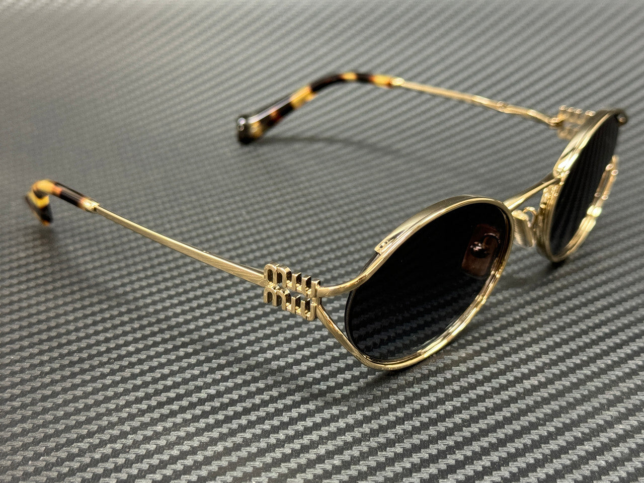 Miu Miu Mu 52Ys Zvn5D1 Pale Gold Grey Gradient