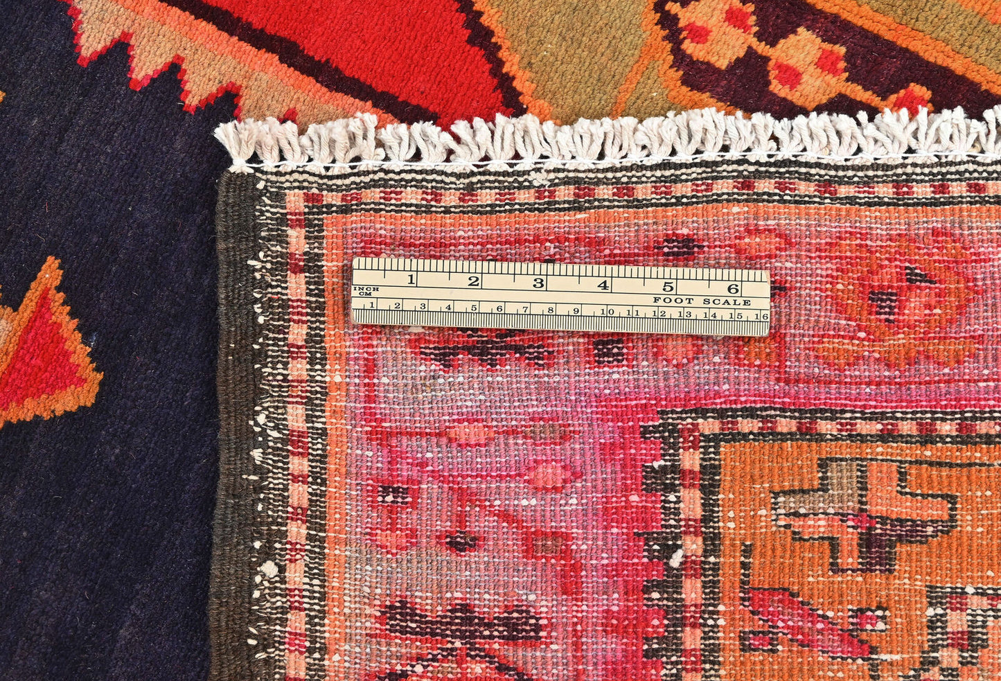 Handmade Vintage Oriental Runner Rug Tribal