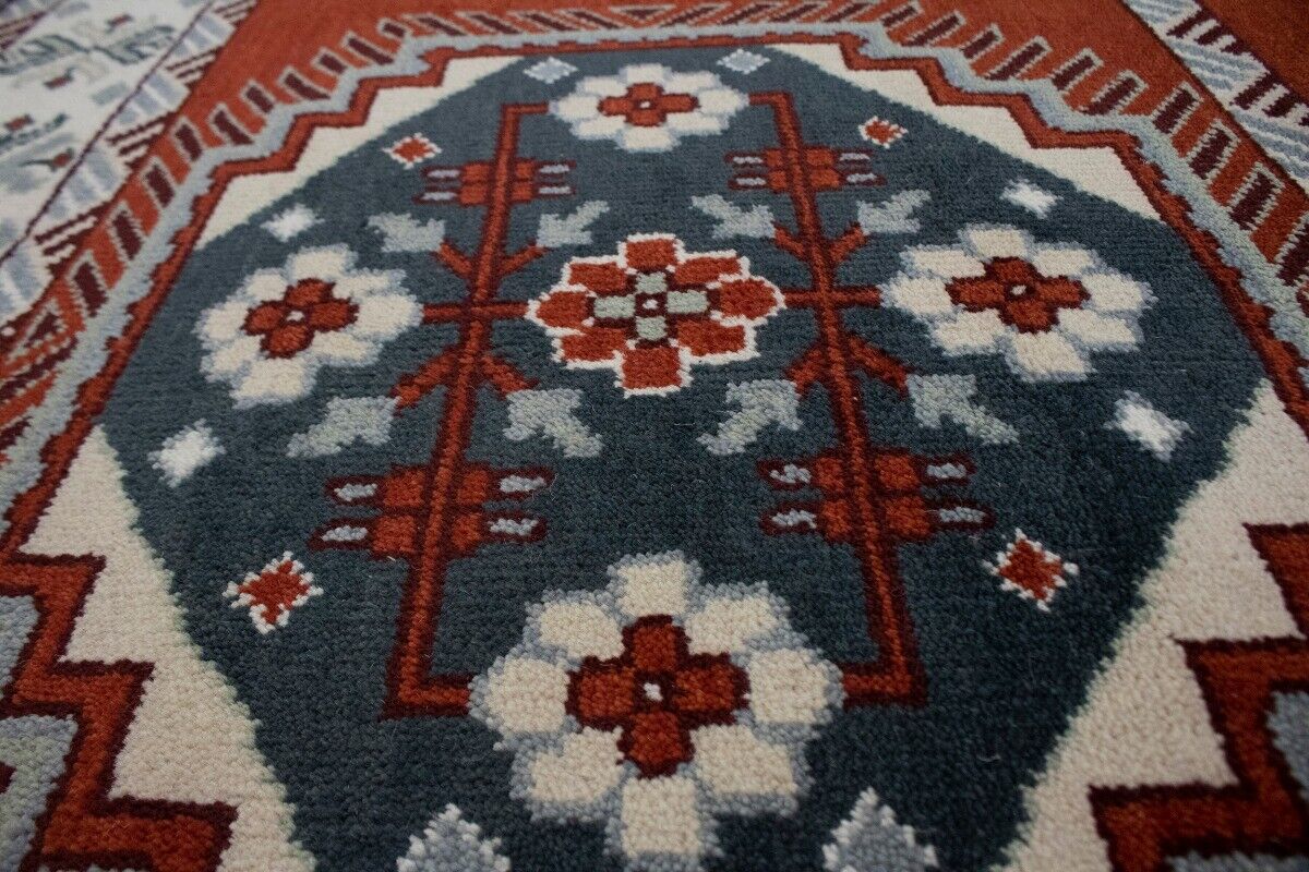 Handmade Kazak Oriental Rug Vintage Style