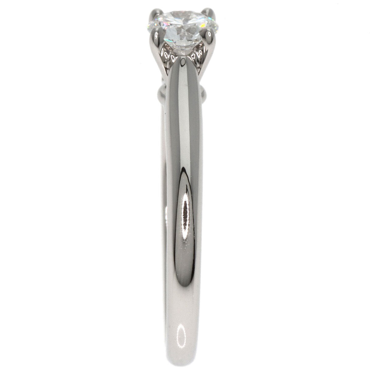 CARTIER Ring Solitaire Diamond #45 Platinum