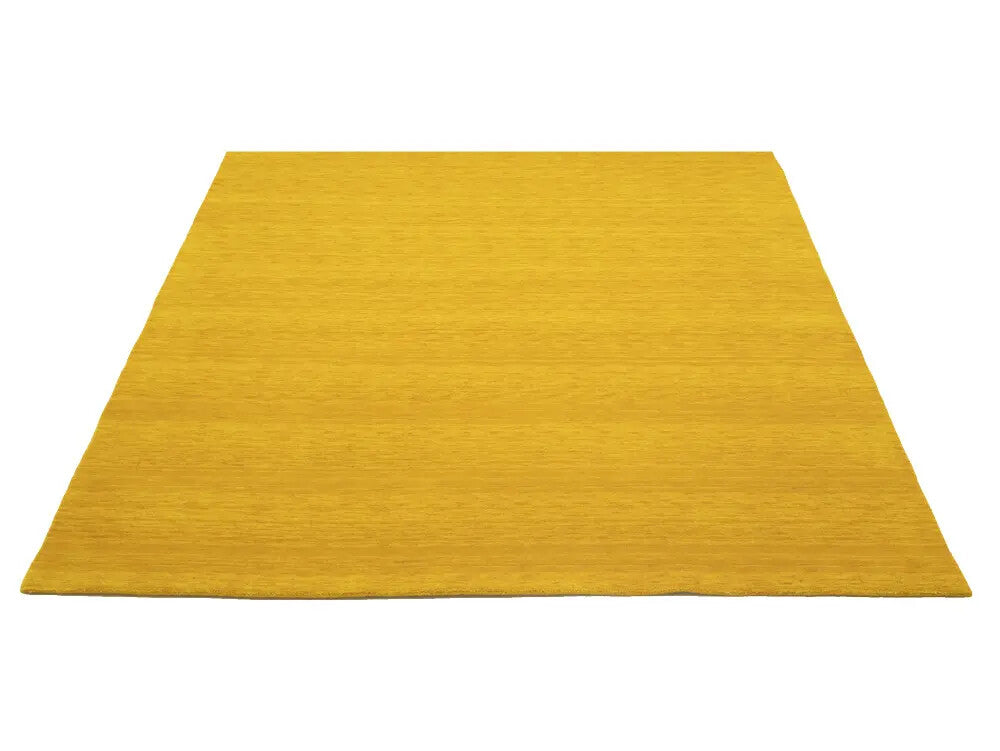 Marigold Solid Design Hand-Loomed 8X8 Gabbeh Wool