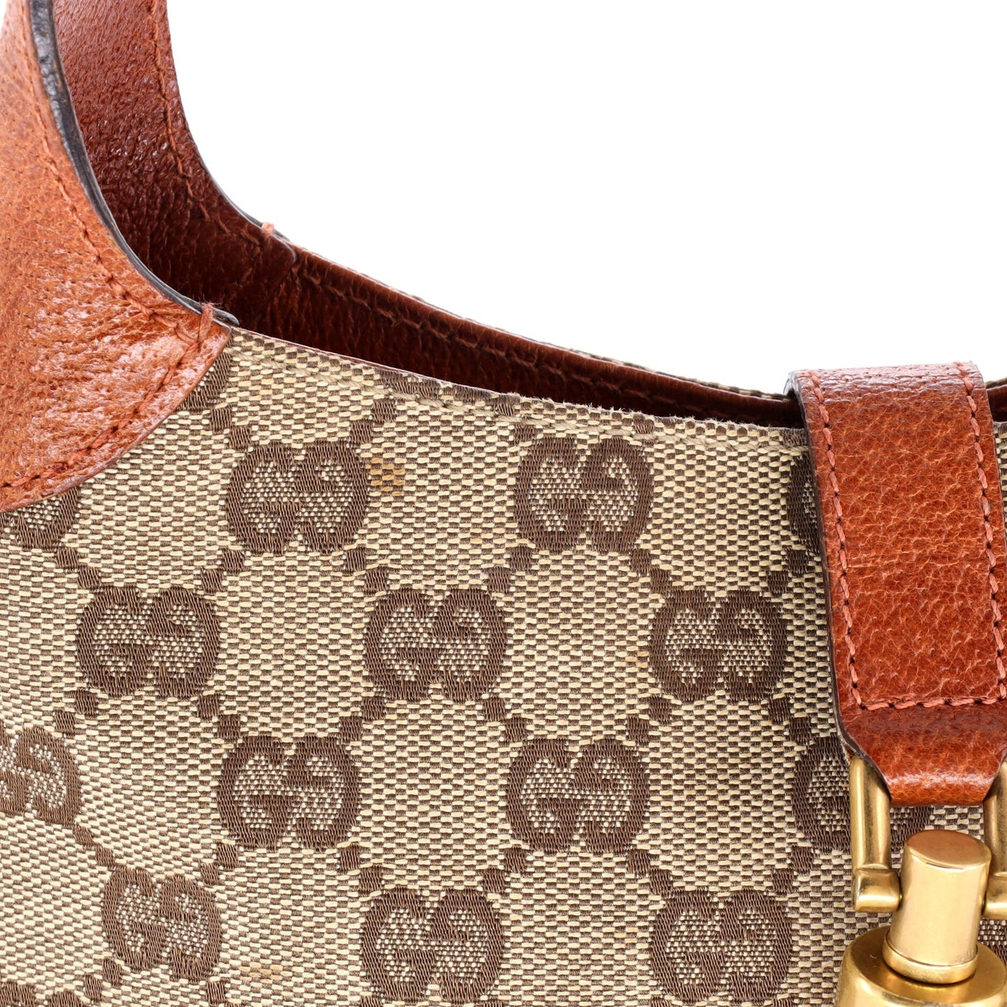 Gucci Piston Lock Jackie Hobo Gg Canvas Mini