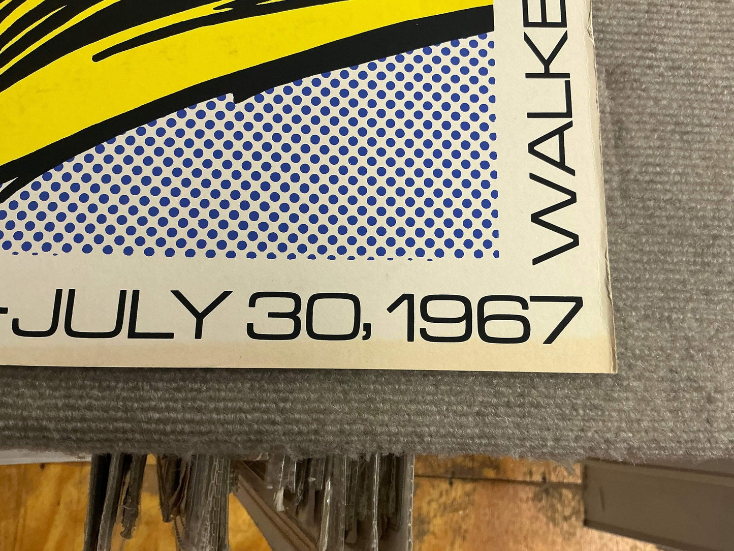Roy Lichtenstein Brushstrokes At Pasadena Art Museum " Serigraph Po