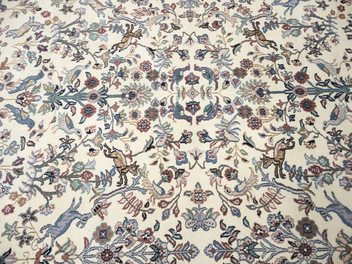 Handmade Extra Large Oriental Rug Animal Design