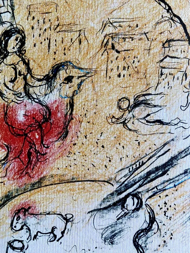 Marc Chagall Lithograph "Self