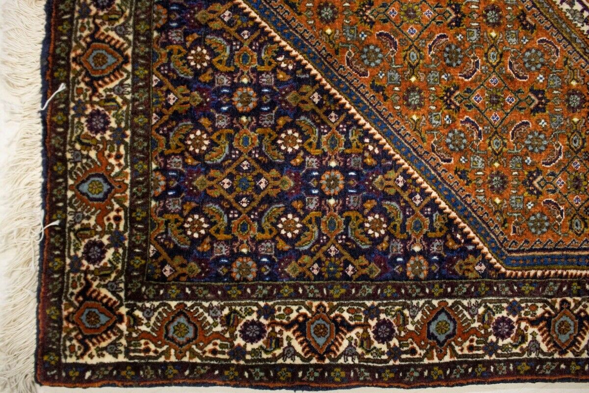 4X5 Ft Hand-Knotted Vintage Floral Rug Plush