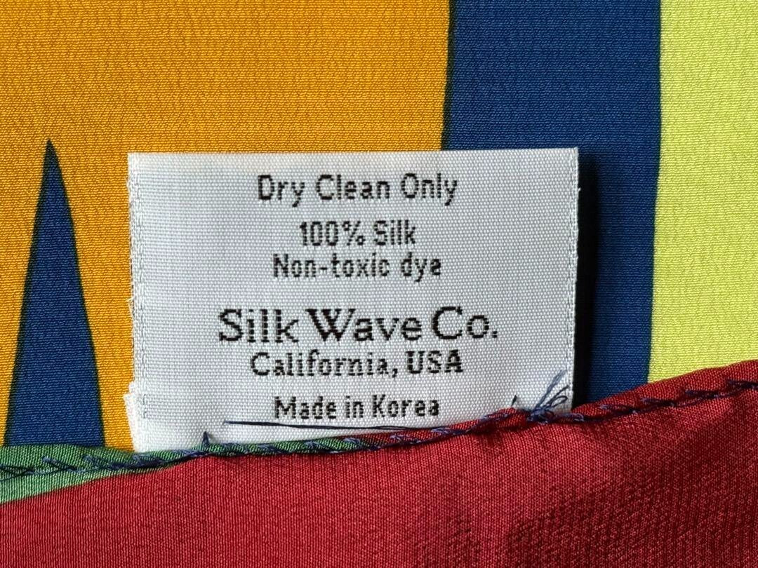 Rare Isamu Noguchi Large 100% Silk Scarf 2007 Silk Wave Designs, California