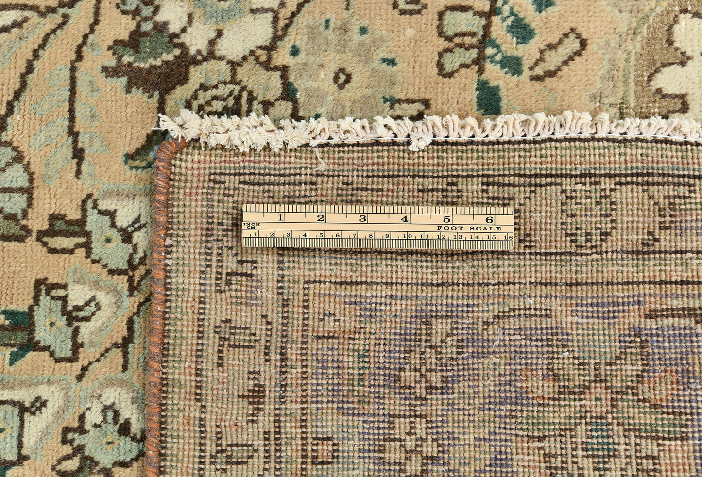 Distressed Vintage Medallion Floral Oriental Rug