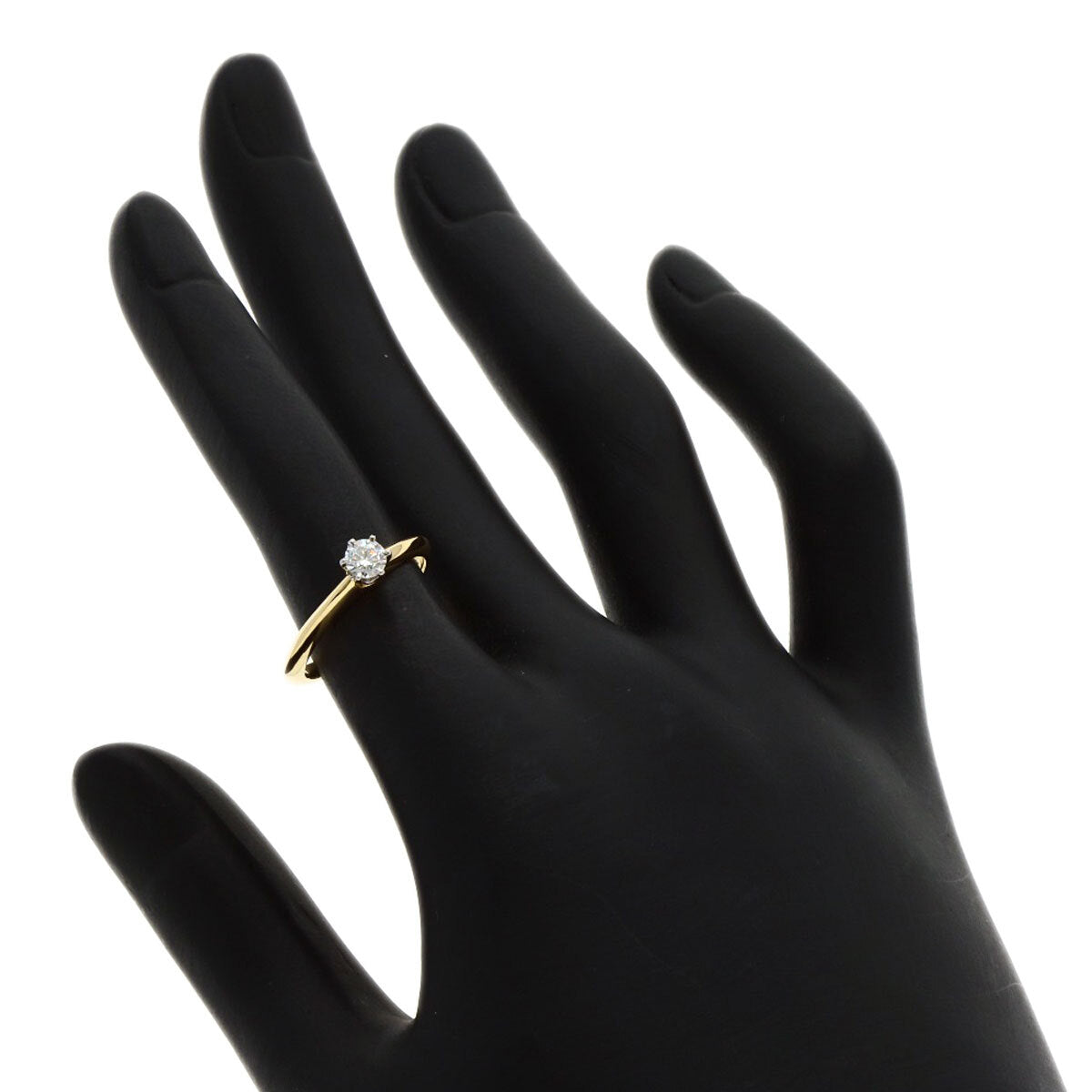 Tiffany&Co. Ring Solitaire Diamond K18 Yellow