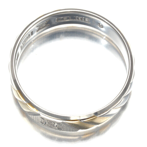 CELINE Ring Macadam US5 850 Platinum/18K 750