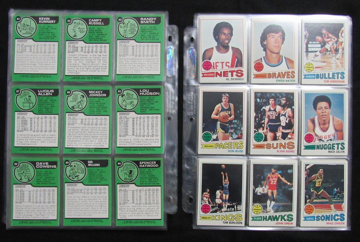 1977-78 Topps Basketball Complete Set (132)