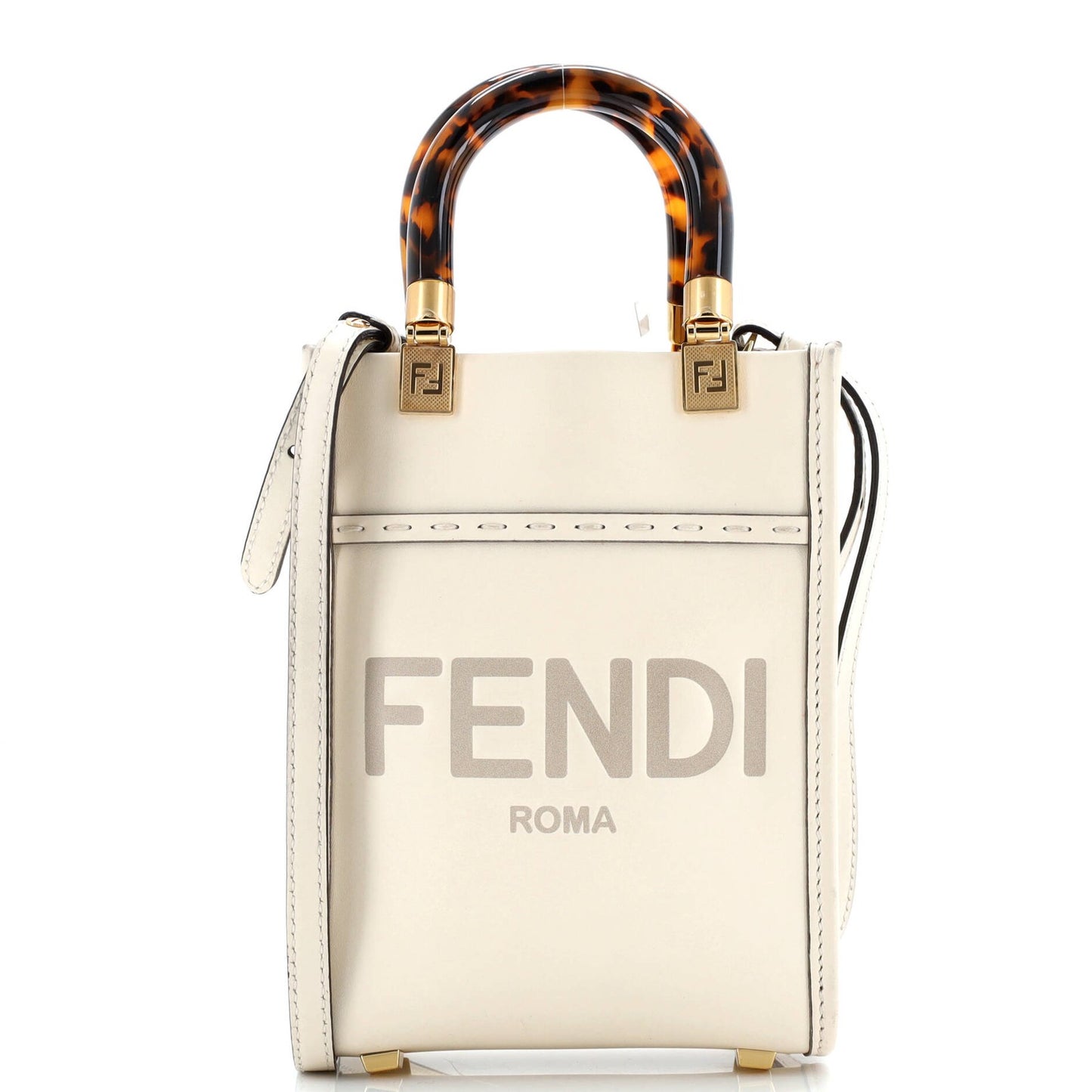 Fendi Sunshine Shopper Tote Leather Mini
