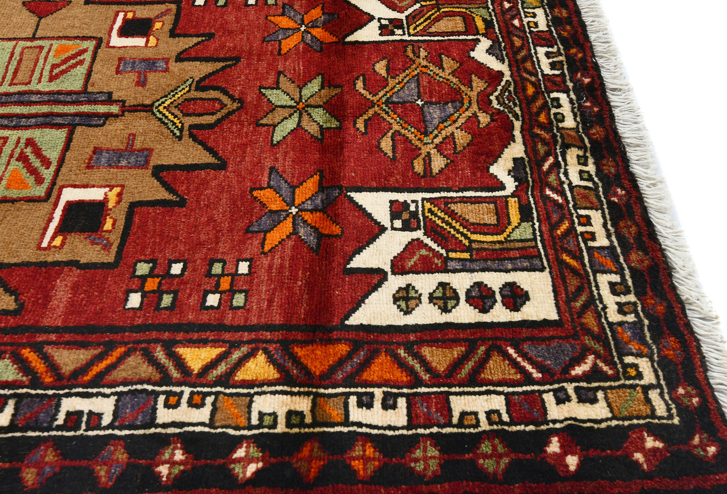 Wool Tribal Geometric Oriental Runner Rug