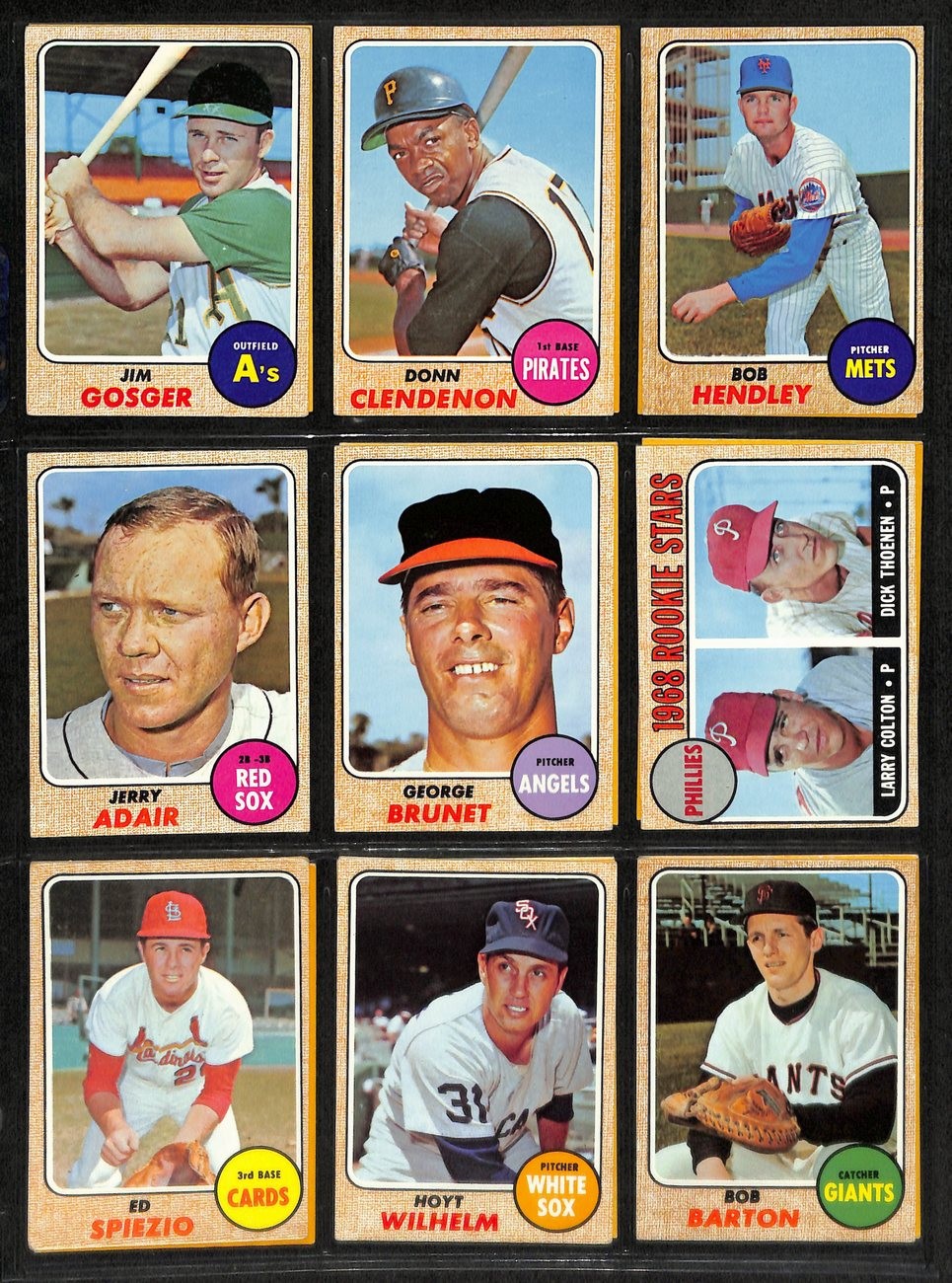 1968 Topps Baseball Card Complete Set (1-598) Bench Ryan Mantle Mays 195367