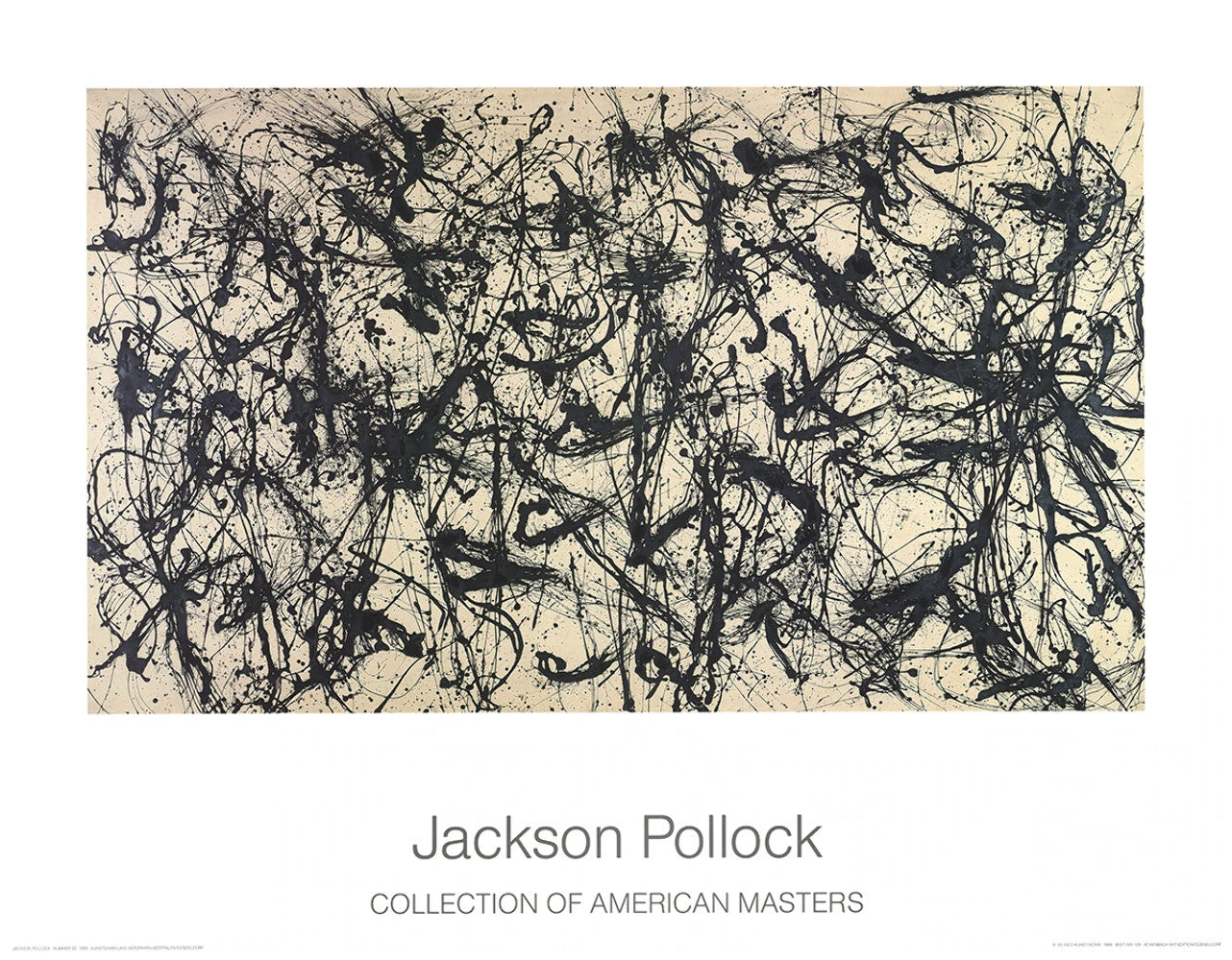 Jackson Pollock Number 32 () " Poster Abstract