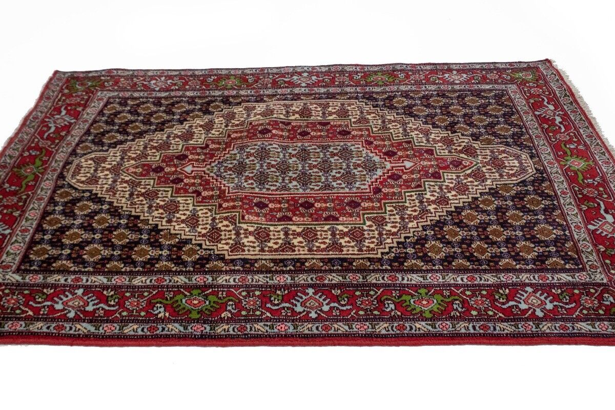 4X6 Ft Handmade Vintage Tribal Geometric Wool