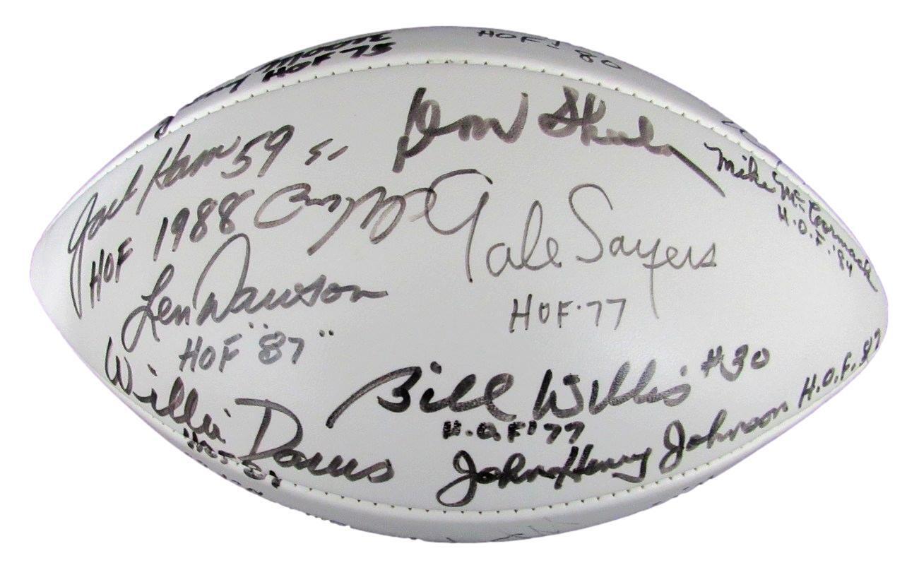Nfl Hall Of Famers Multi-Autographed (21) Wilson