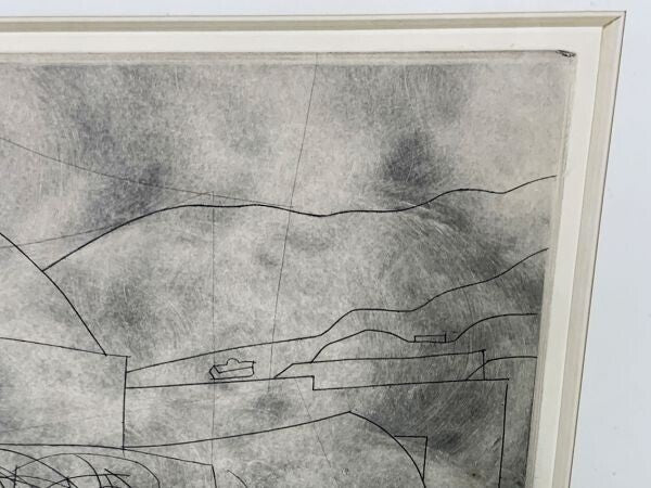 Ben Nicholson Copperplate Print Storm Over Paros