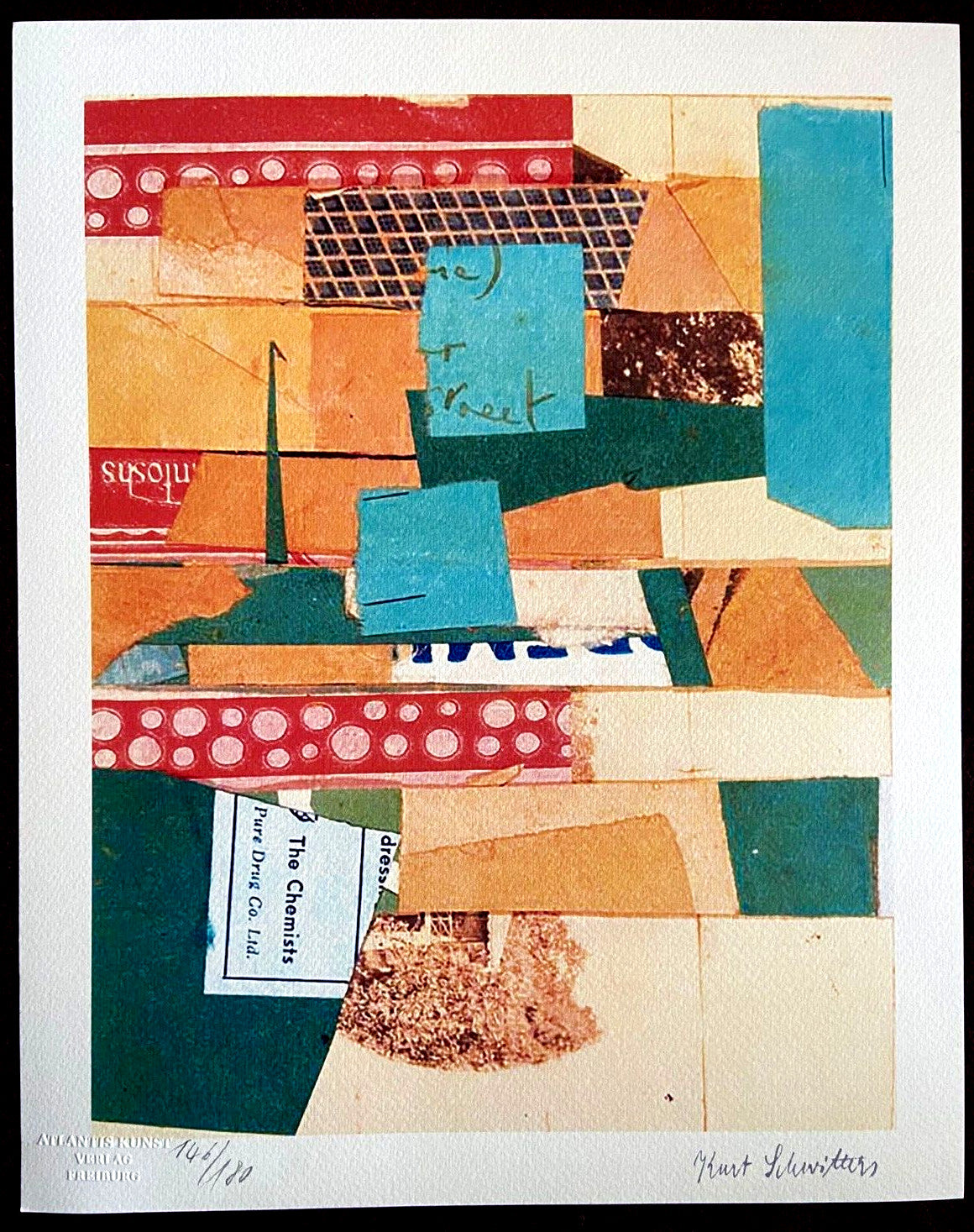 Kurt Schwitters Lithograph Coa