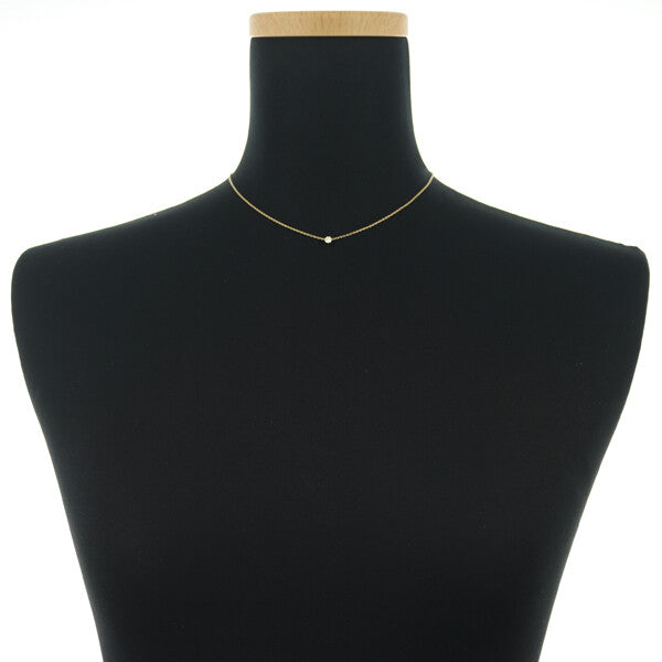 Ahkah Necklace Saltier Round Diamond 0.15Ct 18K