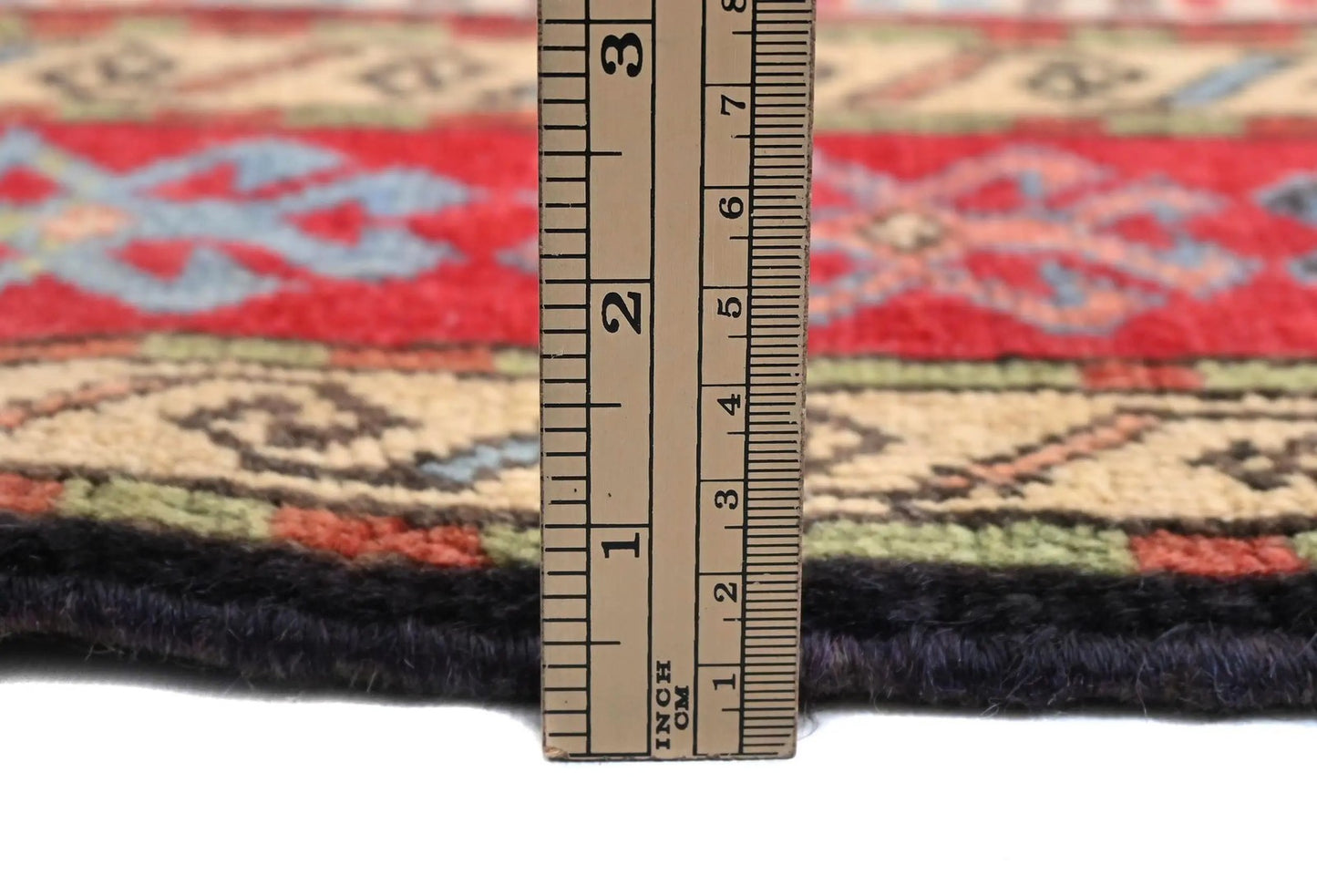Red Tribal Geometric Design Oriental Rug 4X6 Ft