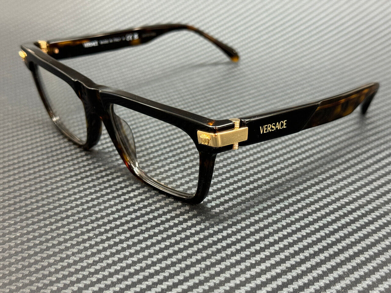 Versace Ve3354 5466 Brown Havana Men'S 55 Mm