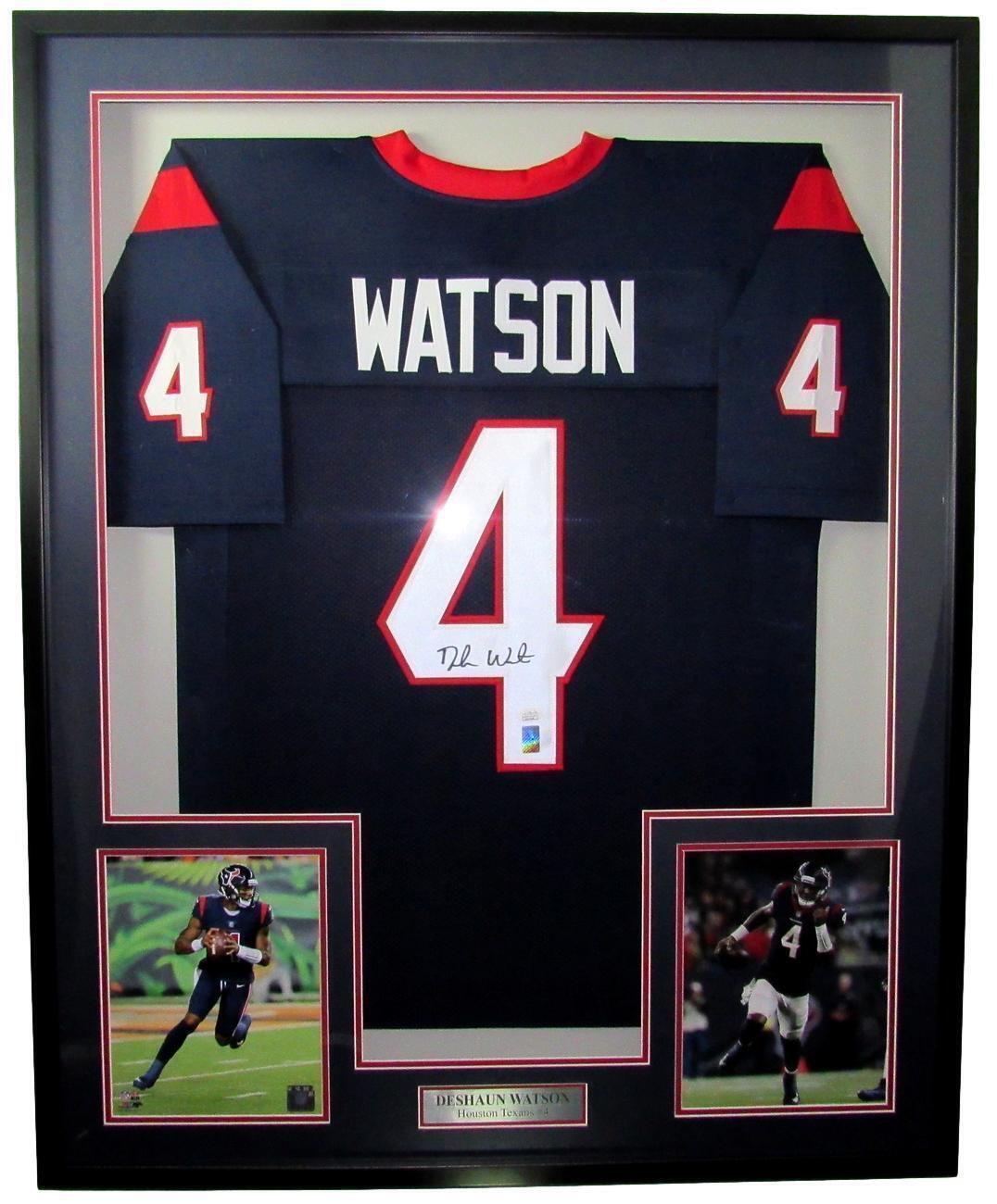 Deshaun Watson Signed Texans Blue Football Jersey