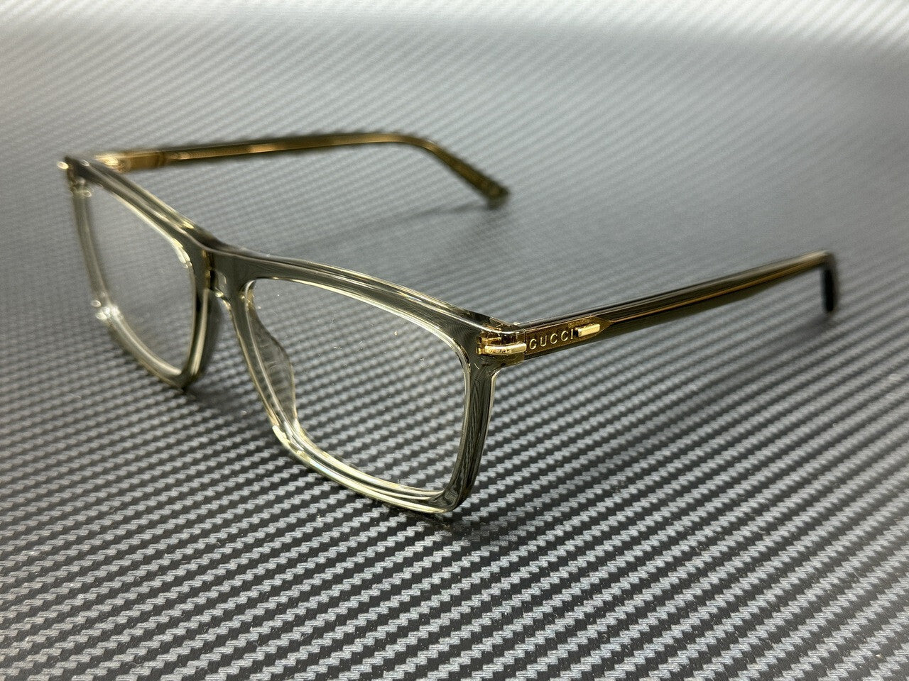 Gucci Gg1445O 008 Brown Transparent Men'S Extra