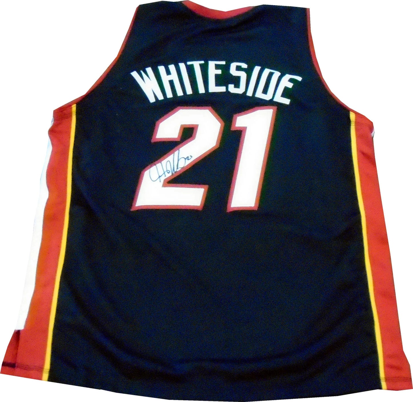 Hassan Whiteside Autographed Miami Heat Black Jersey