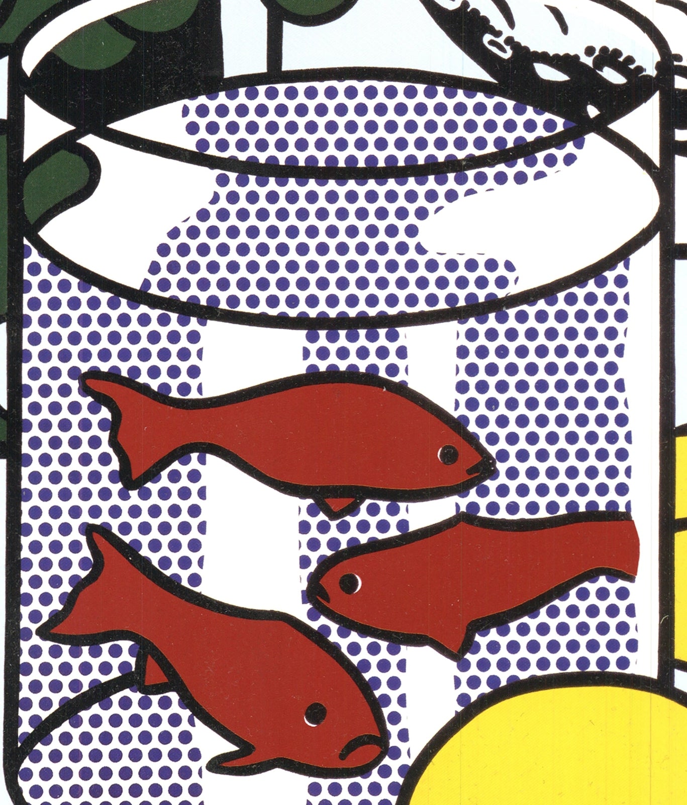 Roy Lichtenstein Still Life With Goldfish Bowl " Serigraph Pop Ar