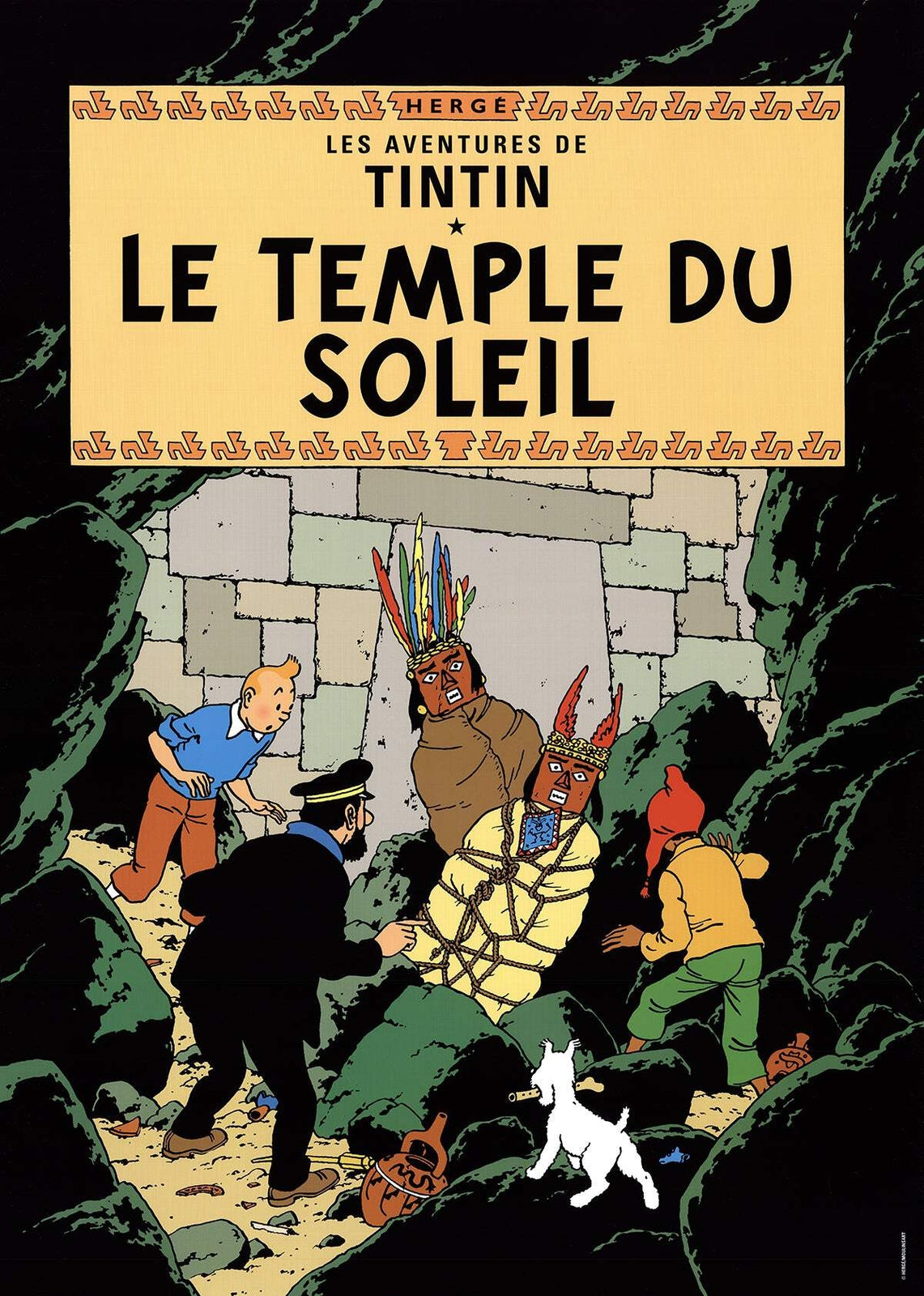 Herge Les Aventures De Tintin: Le Temple Du Soleil " Poster Contempo