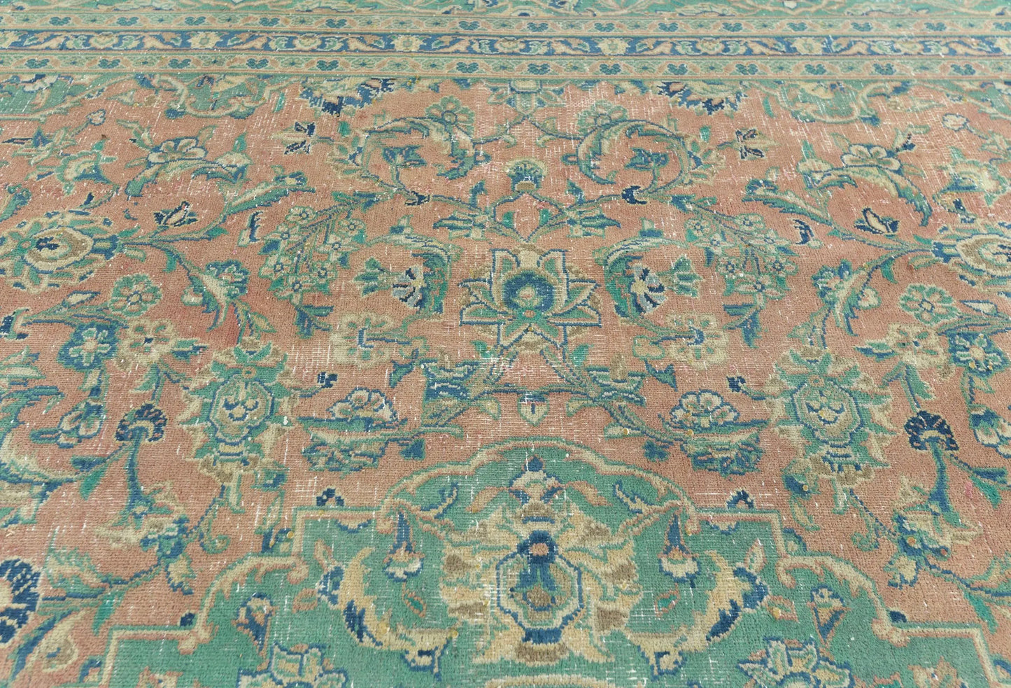 Handmade Semi-Antique Distressed Vintage Oriental