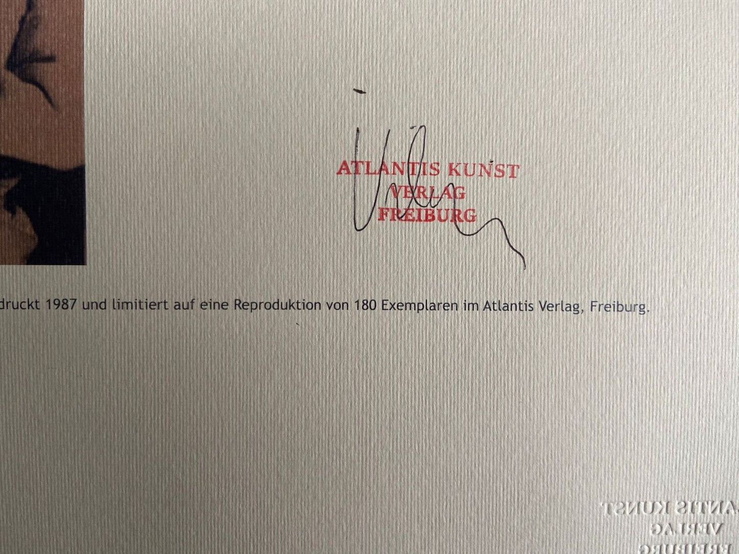 Paul Klee Lithograph Signed Numbered Stamp