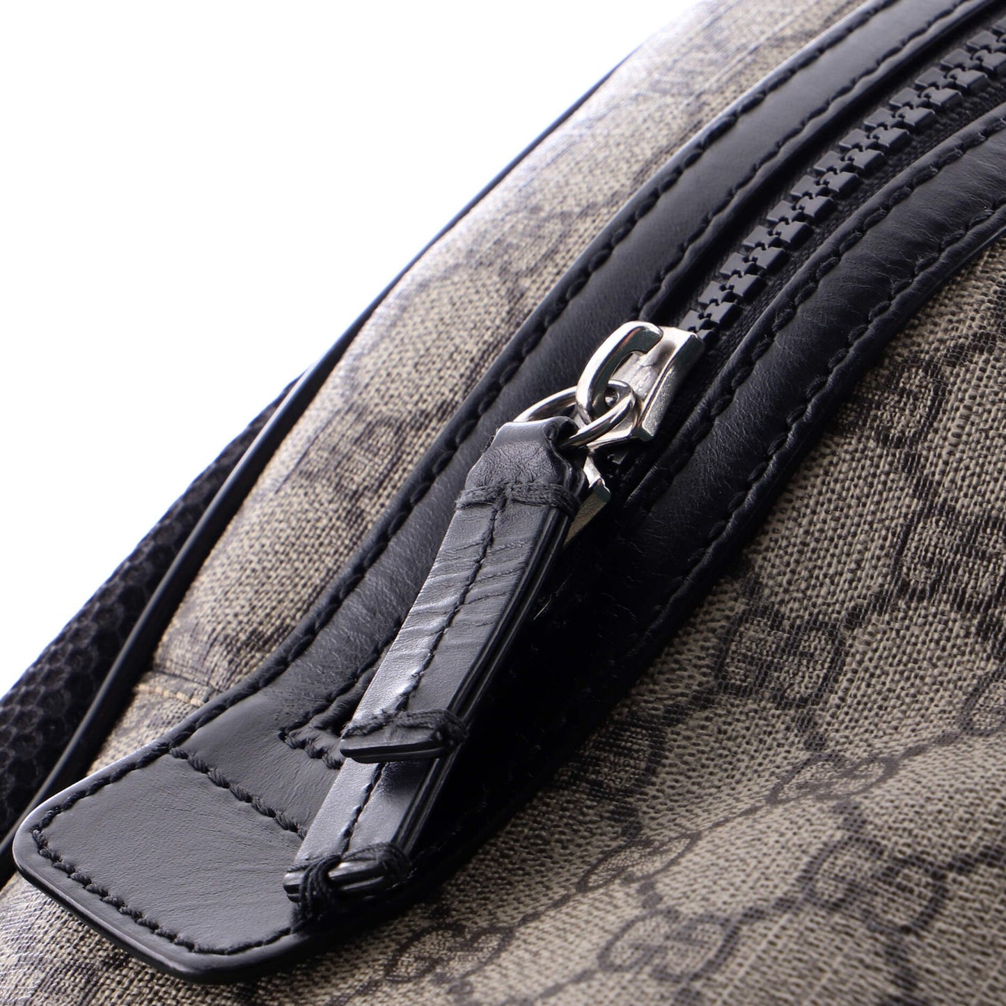 Gucci Zip Pocket Backpack Gg Coated Canvas Medium