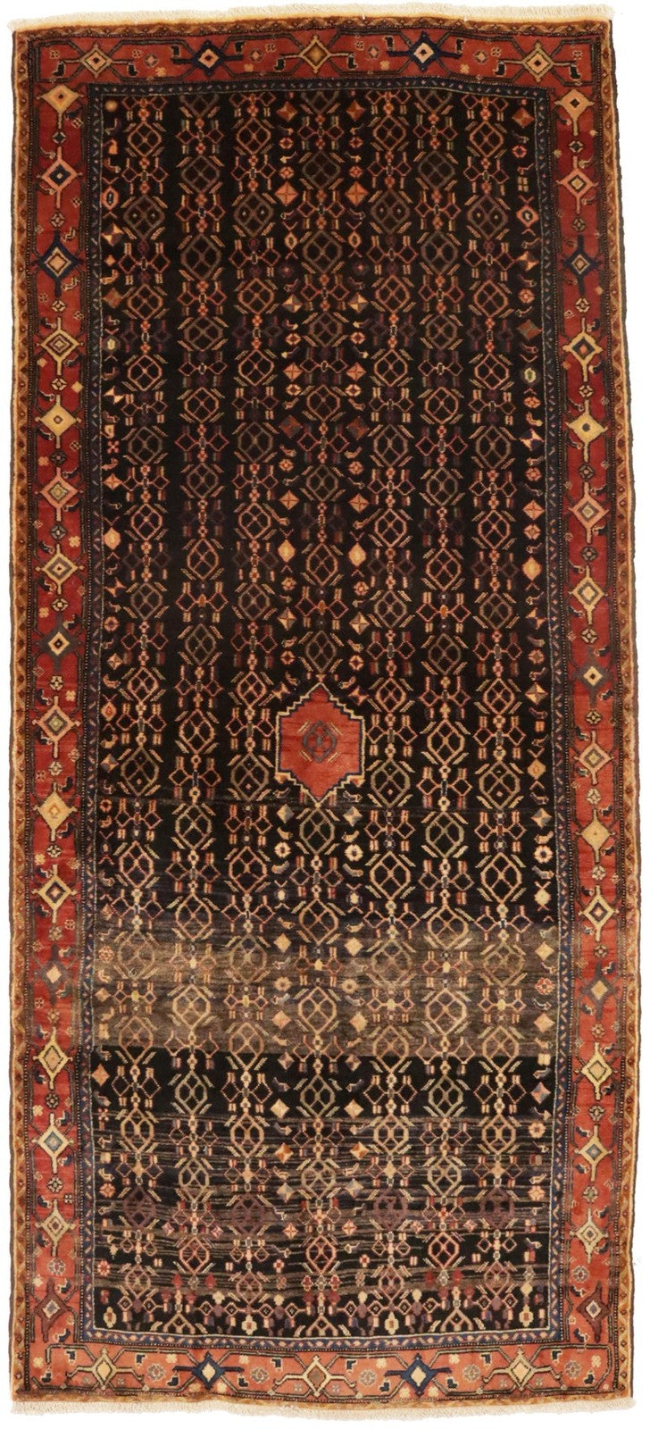 Vintage Tribal Style Handmade Oriental Runner Rug