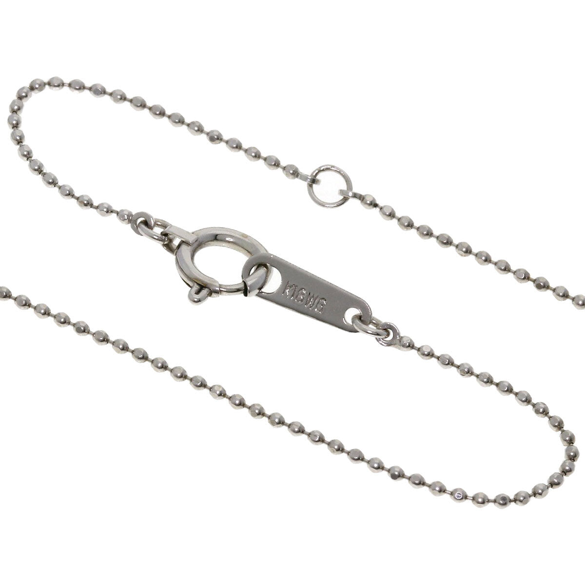 0.43Ct Papalachia Sapphire Diamond Necklace K18