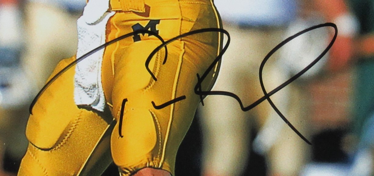 Tom Brady Michigan Signed/Autographed 16X20 Photo