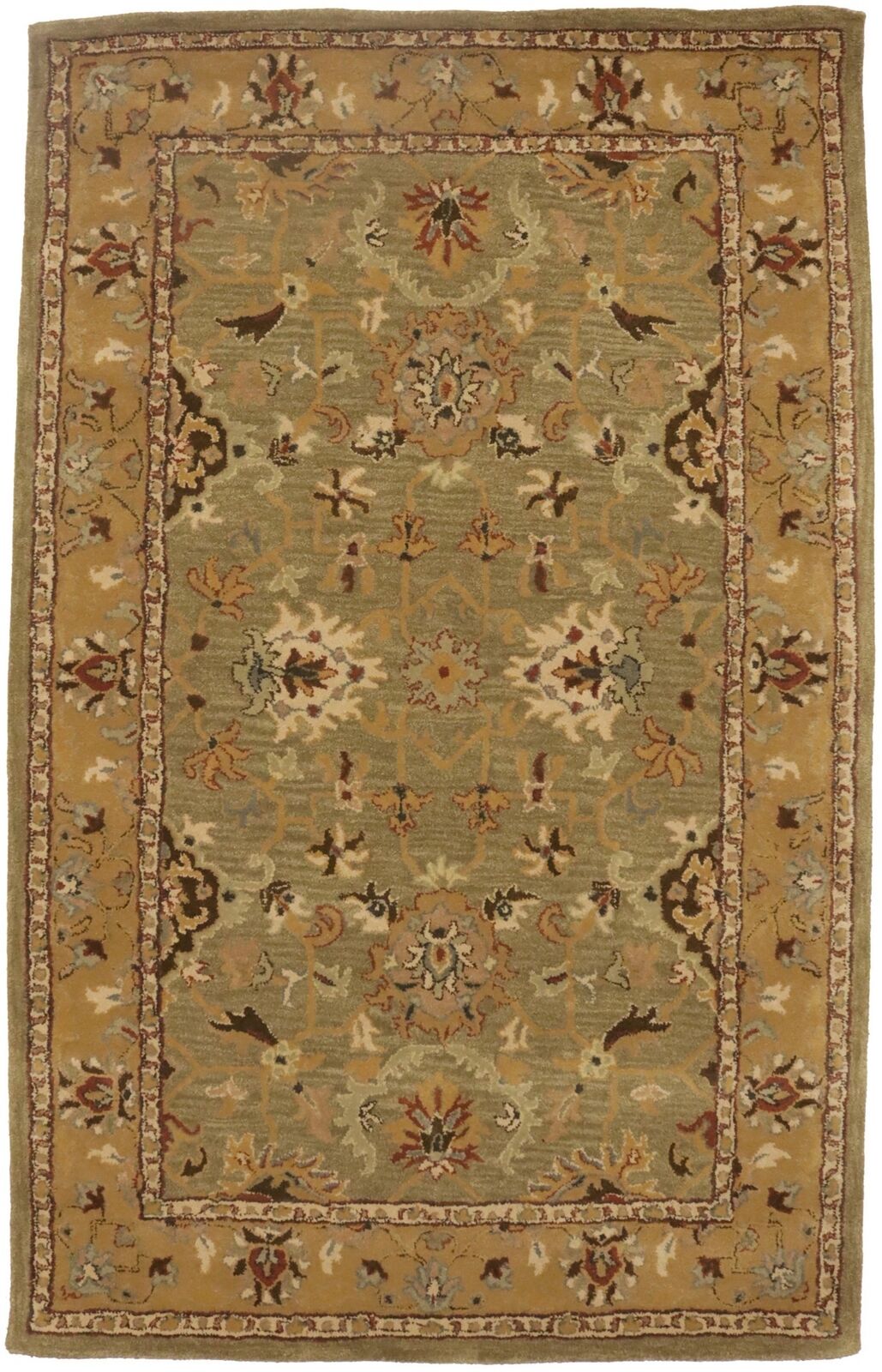 Traditional Hand-Tufted Oriental Rug Floral