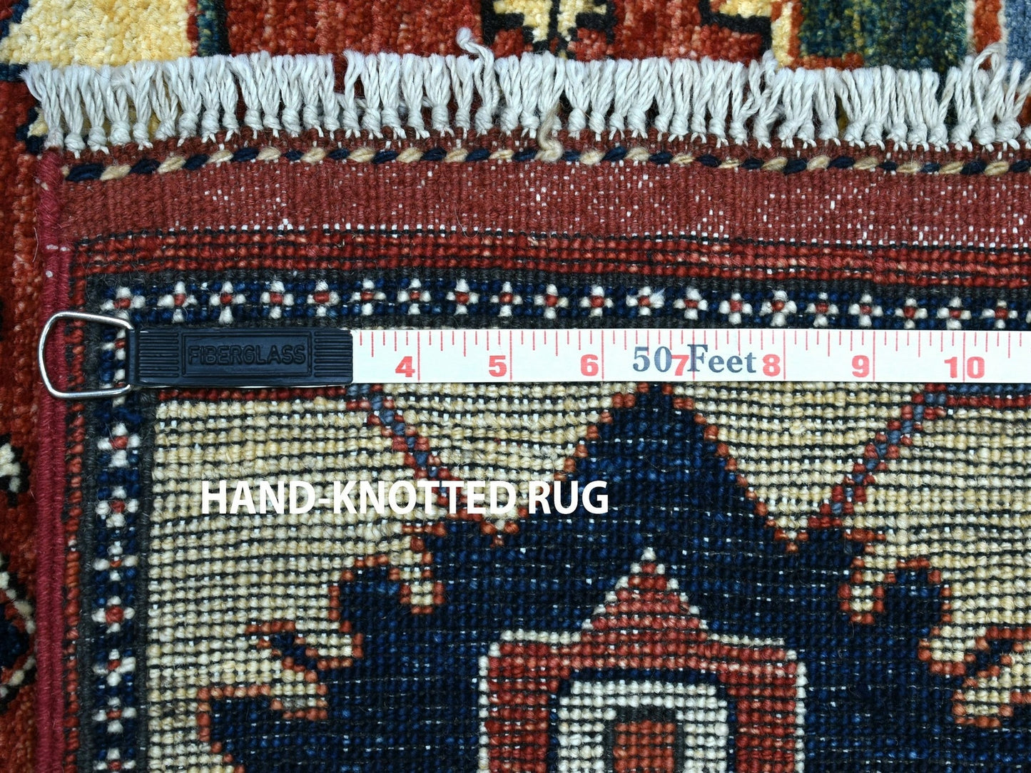 3'5"X4'9" Pure Wool Hand-Knotted Tribal Oriental Rug