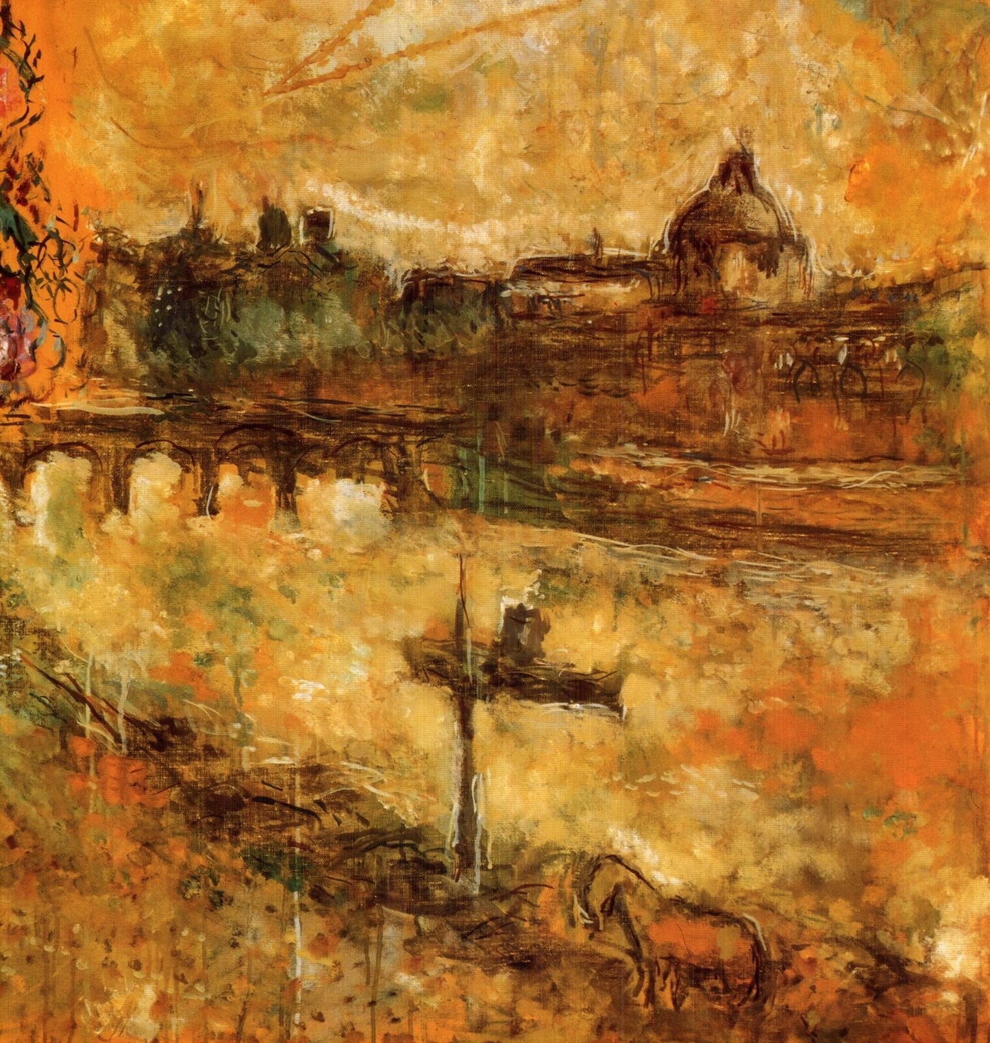 Marc Chagall Au Dessus De Paris " Poster