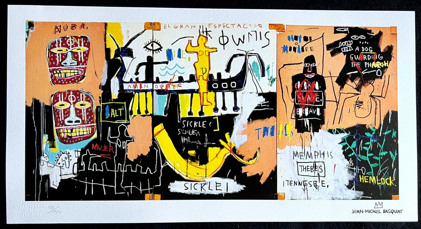 Andy Warhol Jean-Michel Basquiat Lithograph Coa Signed Numbered