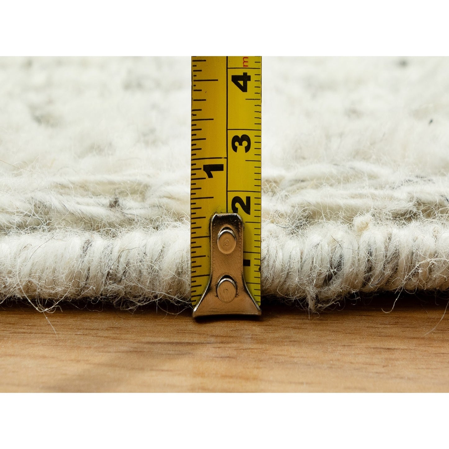 10'X10' Halo Gray Organic Wool Cord Plain Hand Woven Flat Weave Round Rug